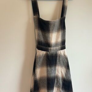 SHEIN Cream and Blue Sleeveless Sundress